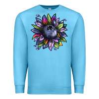 Ocean Blue blueberry sunflower Premium Sweatshirt - texasbilliewilder