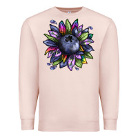 Pale Pink blueberry sunflower Premium Sweatshirt - texasbilliewilder