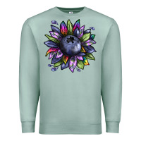 Seafoam blueberry sunflower Premium Sweatshirt - texasbilliewilder