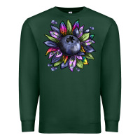 Sports Green blueberry sunflower Premium Sweatshirt - texasbilliewilder