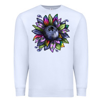 White blueberry sunflower Premium Sweatshirt - texasbilliewilder