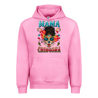Fuchsia Pink mama chingona Urban Hoodie - BundleAndBundleShop