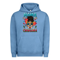 Pigment Pebble Blue mama chingona Urban Hoodie - BundleAndBundleShop