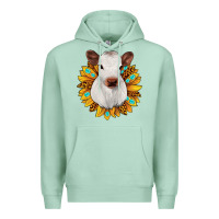 Seafoam sunflower heifer Premium Hoodie - JahusDesignShop