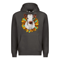 Smoke sunflower heifer Premium Hoodie - JahusDesignShop