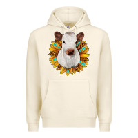 Tofu sunflower heifer Premium Hoodie - JahusDesignShop
