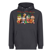 Smoke merry christmas gingerbread coffee cups Heavyweight Hoodie - Zillion Design Studio