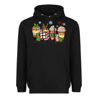 Black christmas tree cake  coffee cups Heavyweight Hoodie - Zillion Design Studio