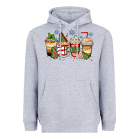 Heather Grey christmas tree cake  coffee cups Heavyweight Hoodie - Zillion Design Studio