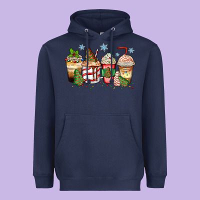 Heavyweight Hoodie christmas tree cake  coffee cups