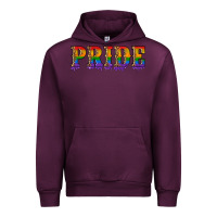 Mauve Wine pride lgbtq glitter Urban Hoodie - Artiststas
