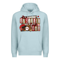 Blue Mist it's a baseball kinda day Premium Hoodie - Jasminsmagicworld