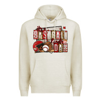 Oatmeal Heather it's a baseball kinda day Premium Hoodie - Jasminsmagicworld