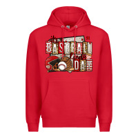 Red it's a baseball kinda day Premium Hoodie - Jasminsmagicworld