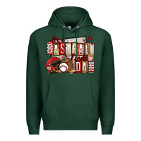 Sports Green it's a baseball kinda day Premium Hoodie - Jasminsmagicworld