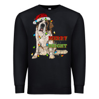 Black merry and bright saint bernard Premium Sweatshirt - RanaPortraitStore