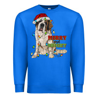 True Royal merry and bright saint bernard Premium Sweatshirt - RanaPortraitStore