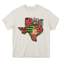 Cream sweet summer time texas Heavy Core Tee - CowhideDigitalArt