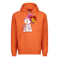 Carrot winter pink snowman Premium Hoodie - AdoDesignShop