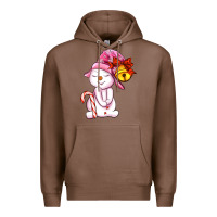 Chestnut winter pink snowman Premium Hoodie - AdoDesignShop