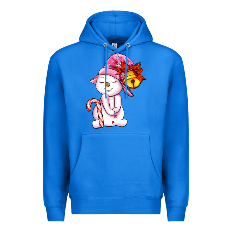 Winter Pink Snowman Premium Hoodie by AdoDesignShop | Teevron
