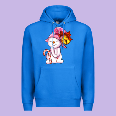 Winter Pink Snowman Premium Hoodie Designed By Adodesignshop