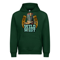 Forest Green wild west Urban Hoodie - JahusDesignShop