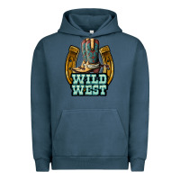 Pigment Midnight Navy wild west Urban Hoodie - JahusDesignShop