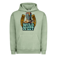 Pigment Oil Green wild west Urban Hoodie - JahusDesignShop