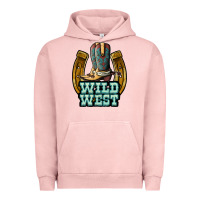 Pigment Salmon wild west Urban Hoodie - JahusDesignShop
