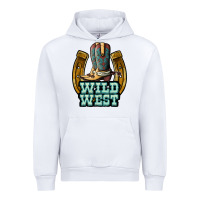 White wild west Urban Hoodie - JahusDesignShop