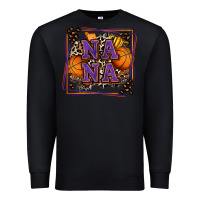 Black basketball nana with leopard Premium Sweatshirt - Zillion Design Studio