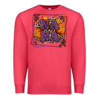 Cardinal basketball nana with leopard Premium Sweatshirt - Zillion Design Studio