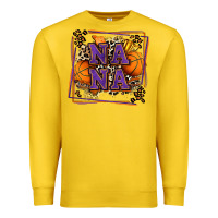 Lemon basketball nana with leopard Premium Sweatshirt - Zillion Design Studio