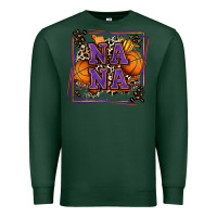 Sports Green basketball nana with leopard Premium Sweatshirt - Zillion Design Studio