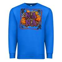 True Royal basketball nana with leopard Premium Sweatshirt - Zillion Design Studio