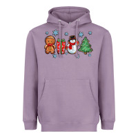 Lavender christmas gingerbread cookies Heavyweight Hoodie - Zillion Design Studio