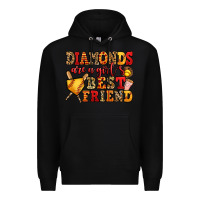 Black diamonds are a girl's best friend softball Premium Hoodie - Jasminsmagicworld