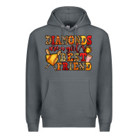 Rock diamonds are a girl's best friend softball Premium Hoodie - Jasminsmagicworld