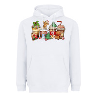White christmas gingerbread coffee cups Heavyweight Hoodie - Zillion Design Studio