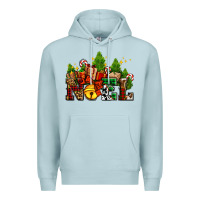 Blue Mist western noel Christmas gifts Premium Hoodie - AdoDesignShop