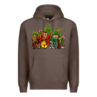 Coffee western noel Christmas gifts Premium Hoodie - AdoDesignShop