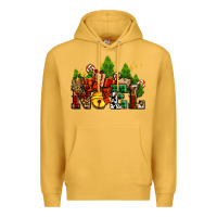 Mustard western noel Christmas gifts Premium Hoodie - AdoDesignShop