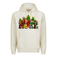 Oatmeal Heather western noel Christmas gifts Premium Hoodie - AdoDesignShop