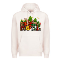 Pale Pink western noel Christmas gifts Premium Hoodie - AdoDesignShop