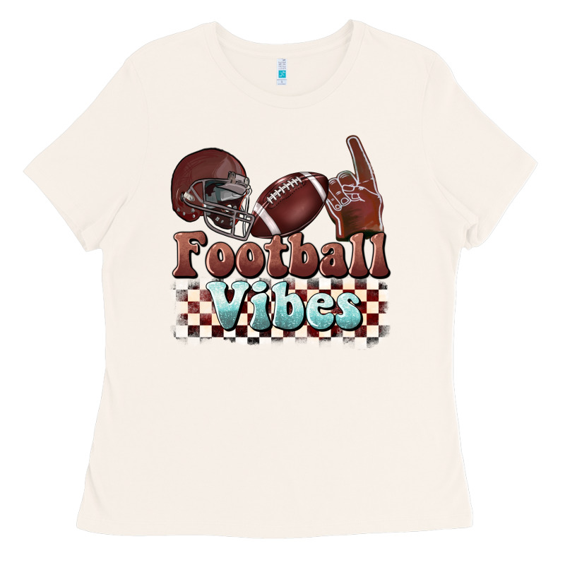 Football Vibes Ladies Tee by BarkalooDesign | Teevron