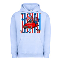Pigment Grape Ice 4th of july seamless pattern truck Urban Hoodie - BundleAndBundleShop