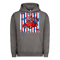 Pigment Tornado 4th of july seamless pattern truck Urban Hoodie - BundleAndBundleShop