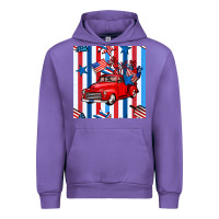 Tulip 4th of july seamless pattern truck Urban Hoodie - BundleAndBundleShop
