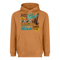 Meerkat just a girl who loves country music Heavyweight Hoodie - texasbilliewilder